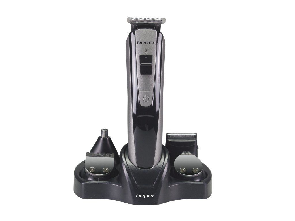 Beper 40.742 - Multifunctionele Trimmerset - 10-in-1 Grooming Set - Zwart/Grijs