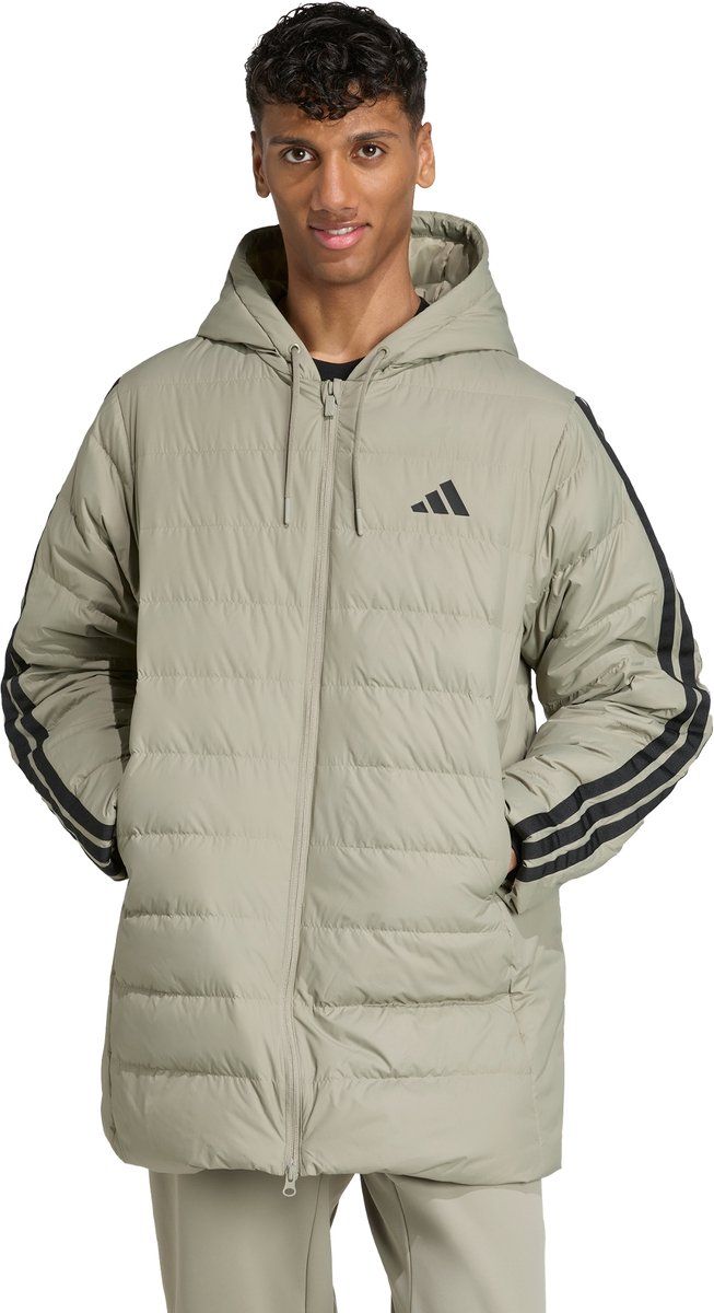 Adidas Hooded parka Essentials Climawarm 3 stripes