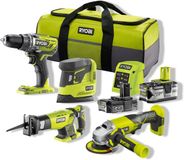 Ryobi 4-delig Combokit (incl. 1x 4.0Ah accu 1x 2.0 Ah accu en lader) ONE+ 18V