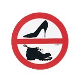 Lalizas Panneau Interdiction De Chaussures