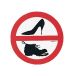Lalizas Panneau Interdiction De Chaussures