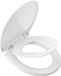 Unyqoos Siège de toilette pour enfant 2-en-1 avec fermeture douce, Blanc