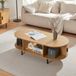 en.casa Salontafel Tvedestrand 120x55x40 cm naturel