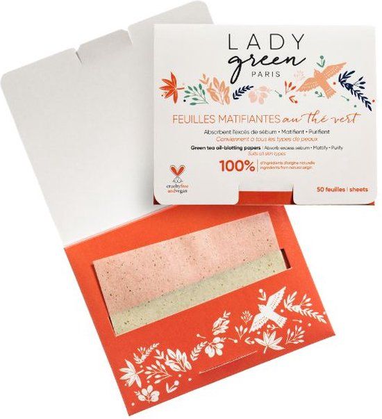 Lady Green Voile de Perfection Blotting Sheets - 1 stuk(s) - licht groen