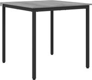 vidaXL Eettafel 80 x 80 x 75 cm Bewerkt Hout Grijs Sonoma Vierkant