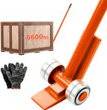 VEVOR Hefkrik, 2294 Kg Hefvermogen, 1524 mm Lengte, Meubelheffer met Handschoenen, Transporthulpmiddel met Stalen Velgen voor Zware Meubels, Objecten en Betonblokken, Ideaal voor Verhuizingen en Zwaar Transport