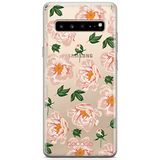 ERT GROUP Telefoonhoes voor Samsung S10 5G origineel en officieel gelicentieerd Babaco patroon Fruits and Flowers 014 optimaal aangepast aan de vorm van de mobiele telefoon, gedeeltelijk transparant