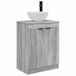 vidaXL Badkamermeubel met Wasbak Grijs Sonoma 54 x 35 x 83 cm