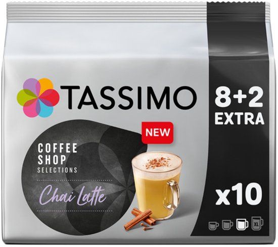 Tassimo Chai Latte Capsules (compatibel met Bosch Tassimo capsulemachines), 10 st.