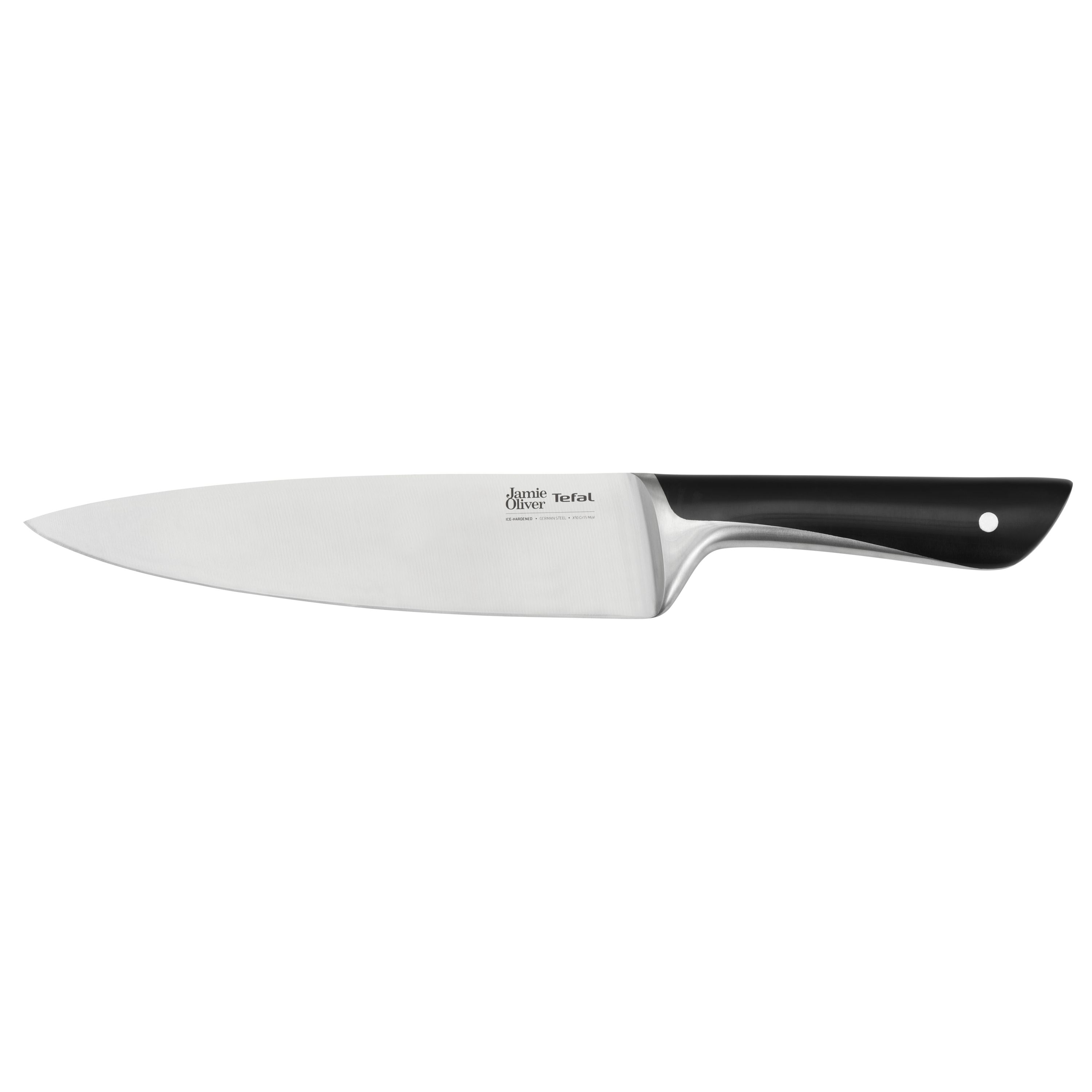 Tefal Jamie Oliver K2670155 Koksmes Roestvrijstaal Zwart 20 cm