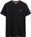 Superdry T-shirt Organic Cotton Essential Logo T M1011245a Jwf Raven Black Marl/pink Mannen Maat - M