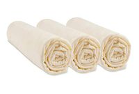 Easy Dort 3-delige Hoeslakenset 70x140 cm Biologisch Katoen Ecru