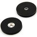 Magneet Expert® 40mm dia x 5mm dik x 6,2mm c/spoelbak Rubber Coated N42 Neodymium magneet - 5kg Pull (zuid) (Pack van 10)
