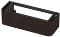 INK - Meuble bas arrondi placage 1 tiroir fermeture douce pour poignées - 1200x450x350 mm - Placage foncé