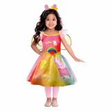amscan Folat BV Peppa Pig Regenboog Jurk Kind - 2-3 jaar