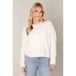 Base Level Cardigan Ecru Fijn Gebreid