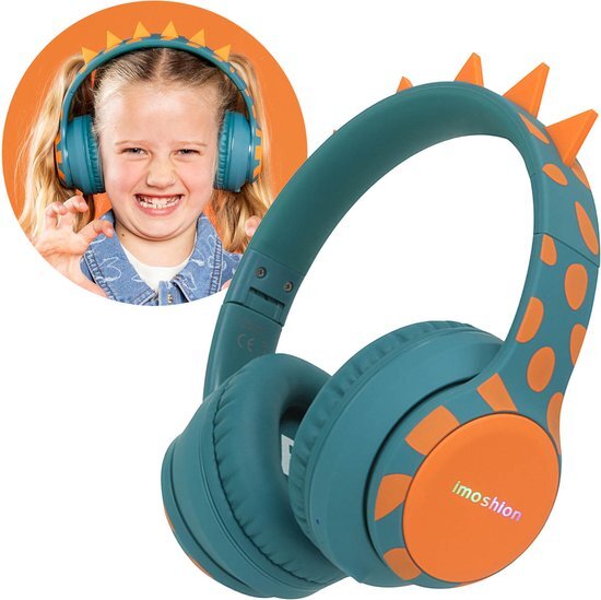 iMoshion Kinderkoptelefoon met Dino-spikes