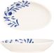 Bonna Serveerschaal - Lavis Blue - Porselein - 15x8.5 cm (140cc) - set van 4