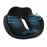COSYLAND Orthopedisch zitkussen – ergonomisch zitkussen voor bureaustoel, zwart, 40 x 38 x 10cm