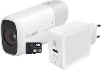 Canon PowerShot ZOOM - Compact Camera - Essential Kit + Case - White