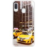 Samsung Bedrukt siliconen hoesje compatibel met Galaxy A20e NY Taxi