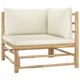 VidaXL Tuinbank Bamboo, Polyester