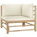 VidaXL Tuinbank Bamboo, Polyester