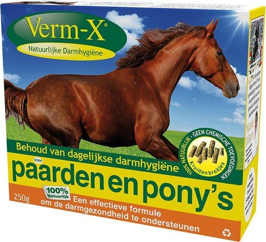 Verm-X wormkruiden brokjes voor paarden