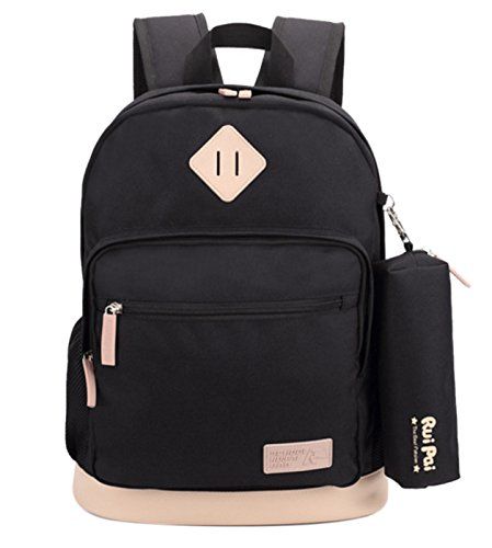 Happy Cherry Schoolrugzak Zwart - 2021 Model