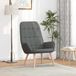 Fauteuil de relaxation Maison Exclusive, gris foncé, rembourré