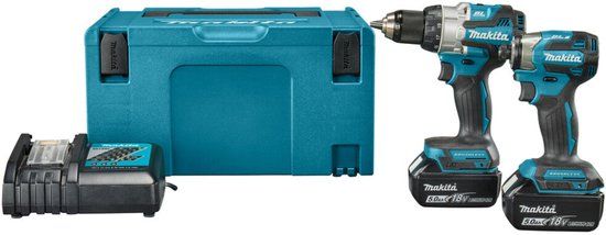 Makita DLX2528TJ Accu Combiset 2-delig (DHP489 + DTD173) 18V 5.0Ah in Mbox