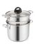 Barazzoni Spaghettipan met mand, Ø 18 cm, inhoud 3,1 l, roestvrij staal 18/10, inductie, Made in Italy.
