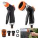 Omgoods - Lot de 2 pistolets d'arrosage pour jardin avec buse réglable