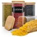 Set de 4 bocaux de rangement en verre, 1500 ml