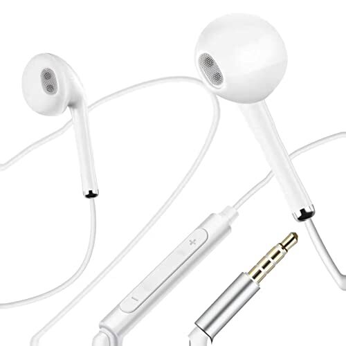 Zhigao In-ear hoofdtelefoon, oortelefoon met microfoon, geluidsdempende oortelefoon, stereo en hifi-geluid, ideaal voor smartphone, MP3-speler, lichte oortelefoon 3,5 mm hoofdtelefoon