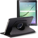ebestStar - Zwart Roterende 360° Draaibare Book Case voor Samsung Galaxy Tab S2 9.7 SM-T813, T815, T810
