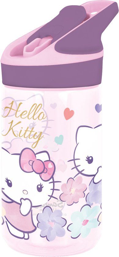 4KidsOnly Hello Kitty Tritan Premium Drinkfles - 480 ml – Roze