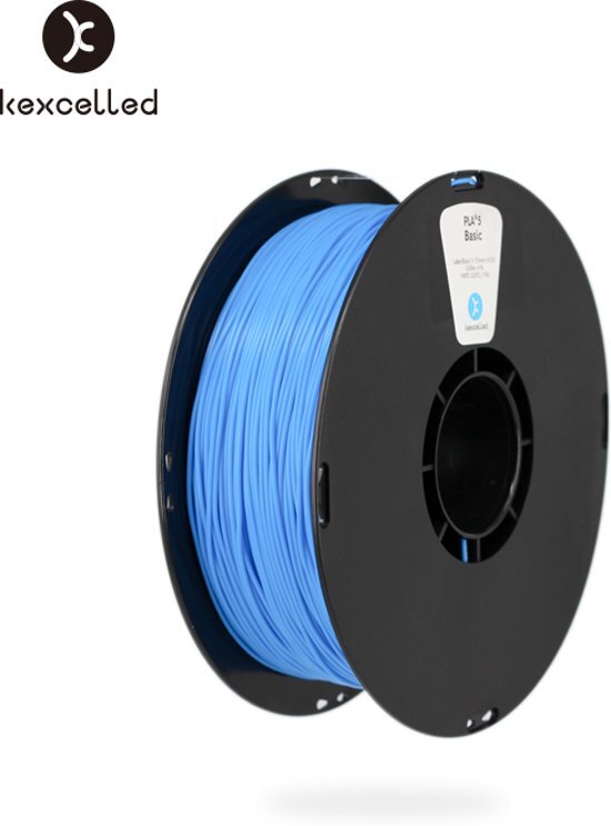 Kexcelled -PLA-1.75mm-blauw/blue-1000g*5=5000g 5kg -3d printing filament