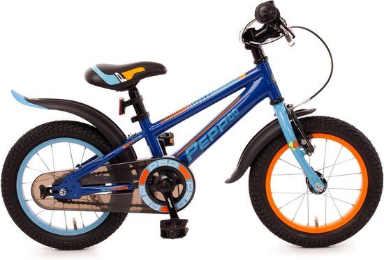 Bachtenkirch Pepp Kinderfiets - 14 inch - Donkerblauw / Violet