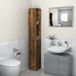 Maison Exclusive - Meuble de salle de bain en placage chêne fumé, 25x26,5x170 cm, en panneau de particules
