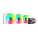 Mars Gaming ML-VISIONPRO360, AIO Vloeistofkoeling, TDP 600W, 3x ARGB 120mm FDB Ventilatoren met Koperen en Aluminium Kern, 4” Afneembaar Magnetisch IPS LCD-scherm, Opti-Chamber 3e Generatie, Wit