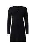 ONLY ONLMELLI LS BUTTON FLARED DRESS EX KNT - Meisjes - Mini jurk - Zwart - Maat M