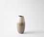 Vase Velino B22 x T22 x H44 cm Glas Vanille Mokka Handgemacht