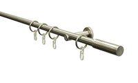 GARDINIA Gordijnroede-set Sigma, complete set incl. montagemateriaal, lengte: 120 cm, metaal, rvs-look