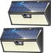 Wan GmbH Lampes solaires super lumineuses pour extérieur avec détecteur de mouvement - 2 pièces, étanche et avec 3 modes