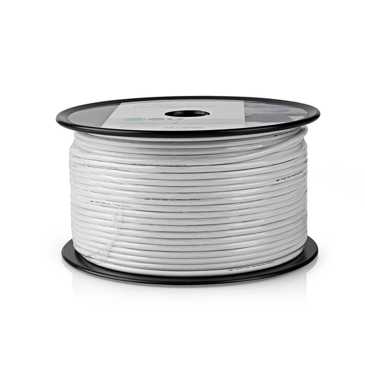 Nedis Coaxkabel | 4G / LTE-Bestendig | 100 m | Rol | Wit