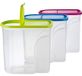 Boîtes de rangement set - 3 pièces - 5,7 litres - Vert, bleu et rose