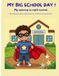 MY BIG SCHOOL DAY! My morning to night routine. Coloring book about daily habits for toddlers and preschool.