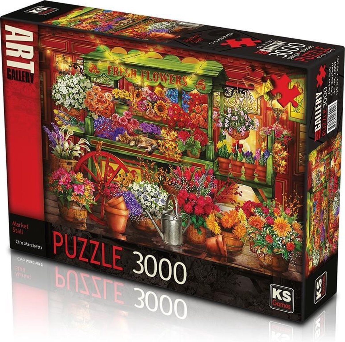 KS Games Market Stall Puzzel 3000 Stukjes