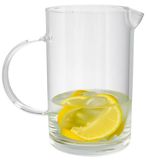 Gerimport Schenkkan water/wijn karaf Lucia - borosilicaat glas - 850 ml